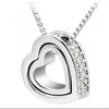 Austrian Fashion Jewelry Crystal Heart Pendant Necklace