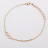 Women Men Friendship Bracelets, 2015 Hot Bracelet 18K Gold Silver CZ Infinity Bracelets